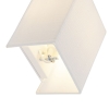 Moderne wandlamp jute wit - vete