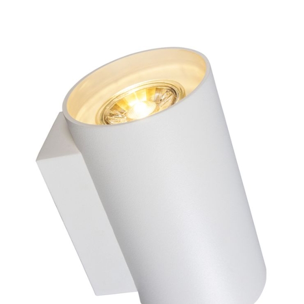 Moderne wandlamp wit rond 2-lichts - sandy