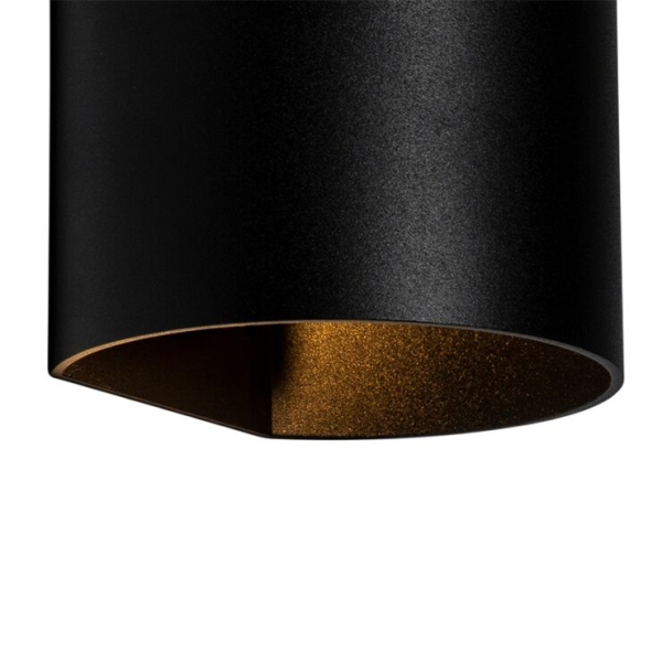 Moderne wandlamp zwart - sabbio
