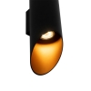 Moderne wandlamp zwart met gouden binnenkant 9