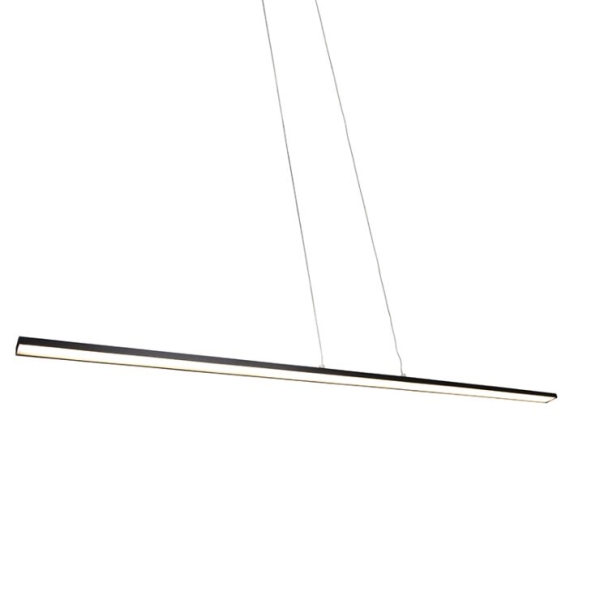 Moderne zwarte hanglamp 150 cm incl. Led - banda