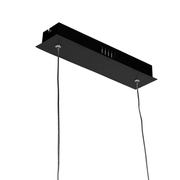 Moderne zwarte hanglamp 150 cm incl. Led - banda
