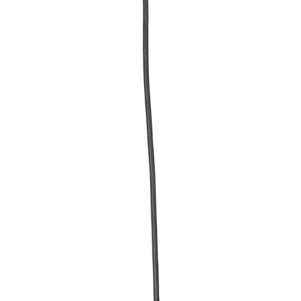 Oosterse hanglamp bamboe met zwart 60 cm - evalin