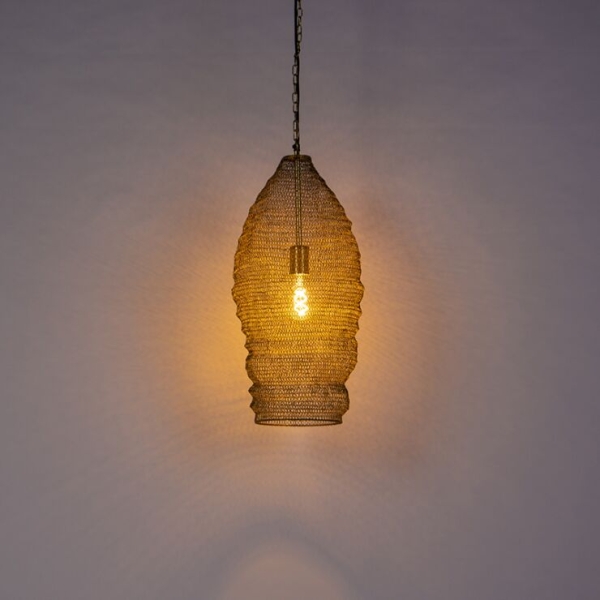 Oosterse hanglamp goud 25 cm - nidum