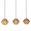 Oosterse hanglamp rotan 3-lichts - straw