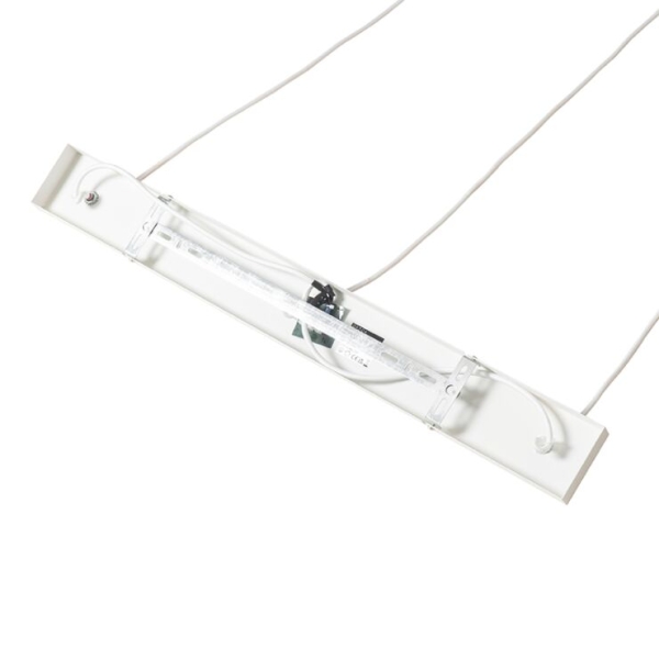 Oosterse hanglamp wit met rotan 3-lichts - magna rotan