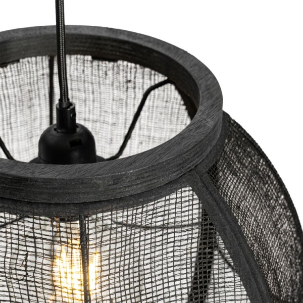 Oosterse hanglamp zwart 35 cm - rob