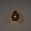 Oosterse hanglamp zwart 45 cm nidum l 14