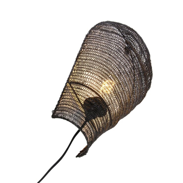 Oosterse wandlamp zwart 45 cm - nidum