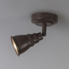 Plafond- en wandspot roestbruin draai- en kantelbaar - coney 1