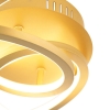 Plafondlamp goud 45 cm incl. Led 3 staps dimbaar - rowin