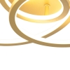 Plafondlamp goud 45 cm incl. Led 3 staps dimbaar - rowin