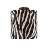 Plafondlamp mat zwart velours kap zebra dessin 25 cm - combi