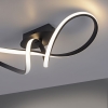 Plafondlamp zwart 61 cm 3-staps dimbaar incl. Led - viola due