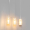 Retro hanglamp wit met rotan 3 lichts langwerpig akira 14