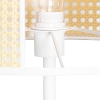 Oosterse vloerlamp wit met rotan 40 cm - akira