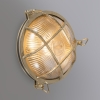 Retro wandlamp goud ip44 - nautica rond