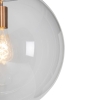 Scandinavische hanglamp koper met helder glas - ball 40