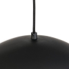 Scandinavische hanglamp zwart met wit 2-laags - claudius