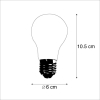 Set van 5 e27 led filament lampen mat glas a60 2w 180 lm 2700k