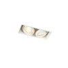 Set van 6 inbouwspots wit gu10 kantelbaar trimless 2-lichts - oneon