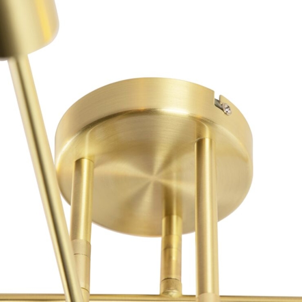 Smart art deco plafondlamp goud incl. 6 wifi g95 - sydney bondi