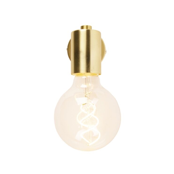 Smart art deco wandlamp goud incl. G95 wifi lichtbron - facil