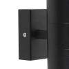 Smart buitenwandlamp zwart ip44 incl. 2 wifi gu10 - duo