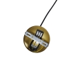 Smart hanglamp goud met zwart 50 cm incl. Wifi g95 tess 14