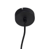 Smart hanglamp zwart met hout 4 lichts incl. Wifi g95 shelf 14