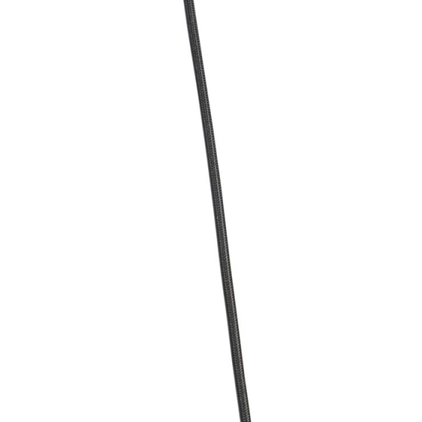 Smart hanglamp zwart met smoke glas incl. 4 wifi st64 - dome