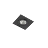 Smart inbouwspot zwart vierkant ip44 incl. Wifi gu10 - xena