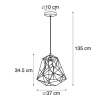 Smart industriële hanglamp zwart incl. Wifi st64 - framework basic
