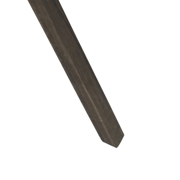 Smart industriele tripod vloerlamp hout met grijs incl. Wifi a60 laos 14