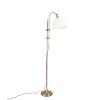 Smart klassieke vloerlamp brons met wit incl. Wifi a60 - ashley
