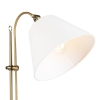 Smart klassieke vloerlamp brons met wit incl. Wifi a60 - ashley