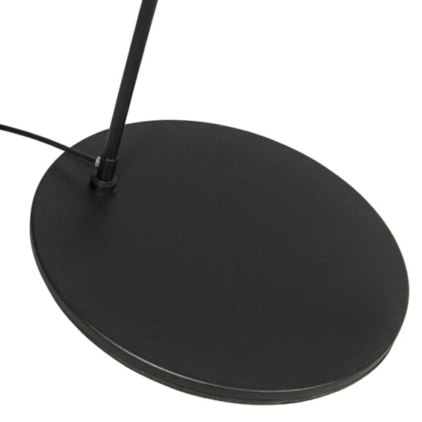 Smart moderne booglamp zwart incl. A60 wifi - vinossa