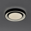 Smart moderne plafondlamp zwart 38 cm incl. Led en rgb - jochie