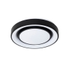 Smart moderne plafondlamp zwart 38 cm incl. Led en rgb jochie 14