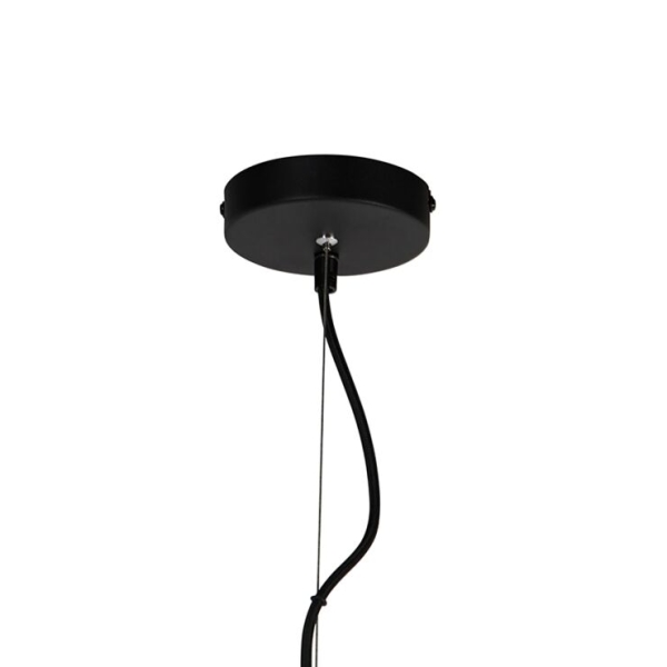 Smart ronde hanglamp zwart 50 cm incl. Wifi g95 dos 14