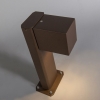 Smart staande buitenlamp roestbruin 30 cm ip44 incl. Wifi gu10 - baleno