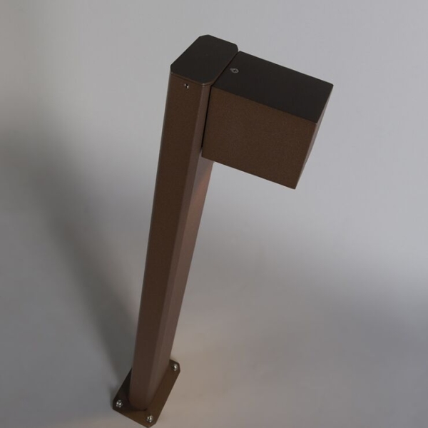 Smart staande buitenlamp roestbruin 65 cm ip44 incl. Wifi gu10 - baleno