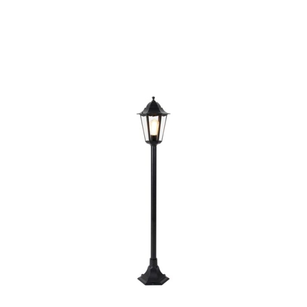 Smart staande buitenlamp zwart 125 cm incl. Wifi ST64 - New Orleans