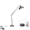 Smart vloerlamp staal incl. Wifi a60 - hobby