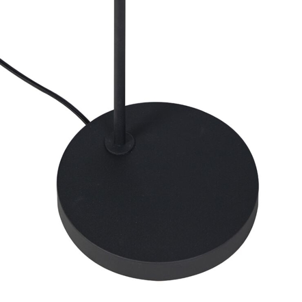 Smart vloerlamp zwart incl. Wifi a60 lichtbron - lofty