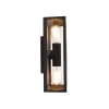 Smart wandlamp zwart 38 cm 2-lichts ip44 incl. Wifi st64 - charlois