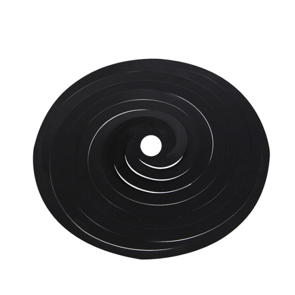 Stalen lampenkap zwart 50 cm - spiraal