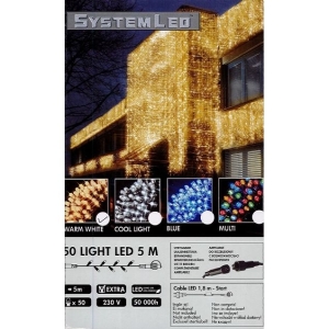 System-Led 230 V. koppelbare verlichting 50 lamps warm wit