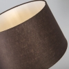 Tafellamp goud/messing met kap bruin 35 cm verstelbaar - parte