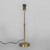 Tafellamp goud/messing met kap zwart 25 cm verstelbaar - parte
